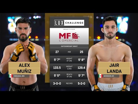 TKO EN EL SEGUNDO ROUND | Jair Landa vs Alex Muñiz | LUX 058 Monterrey