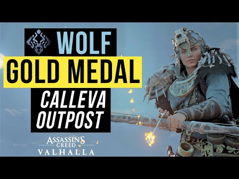 🥇 PREDATOR BOW GOLD Calleva Outpost - Trial of the WOLF - Mastery Challenge Tips | AC Valhalla