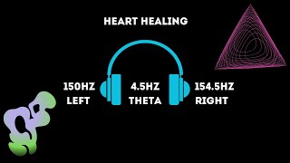 4.5Hz Theta Binaural Beat + 150Hz Frequency - DNA Repair, Deep Emotional Restoration & Heart Healing