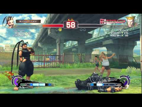 ichi_hoshi [Ibuki] vs. LA-Deck [Guile] | SSF4 Arcade Edition