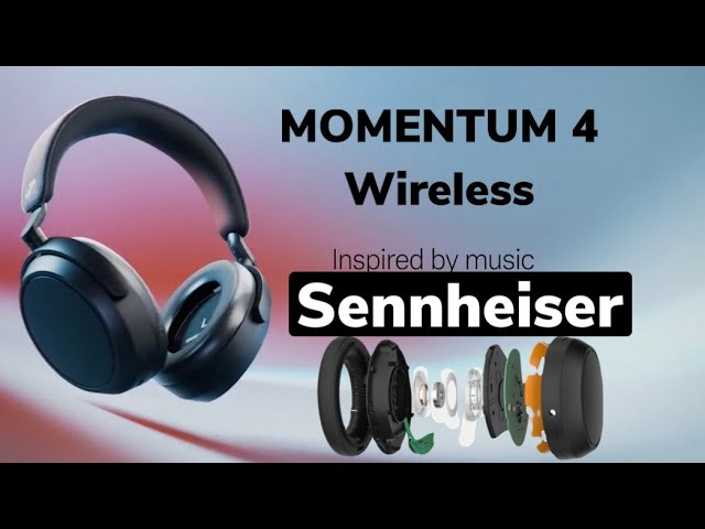 Vídeo relacionado con Sennheiser Auriculares Momentum 4 Wireless Special Edition: Auriculares Bluetooth para Llamadas nítidas con cancelación de Ruido adaptativa, 60 Horas de duración de la batería, Negro/Cobre