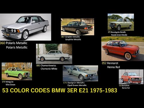 6. FACTORY COLORS BMW 3ER E21 1975 - 1983 ALPINE BAUR