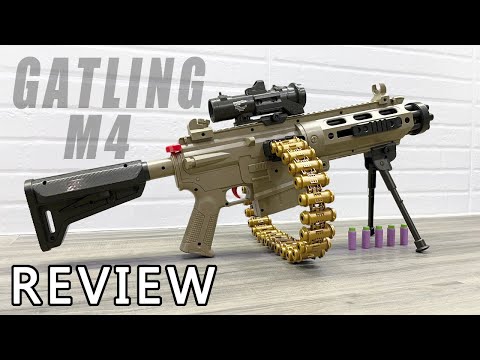 Gatling M416 Belt Fed Nerf Auto Cannon Review