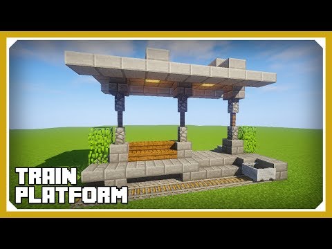 Ector Vynk - Minecraft: How To Build A Train Platform Tutorial (Easy Survival Minecraft Design)