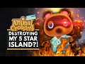 Animal Crossing New Horizons | DESTROYING My 5 Star Island Timelapse