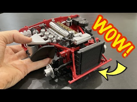 CRAZY DETAILED ENGINE - HUGE 1/8 AGORA MODELS JAGUAR E-TYPE