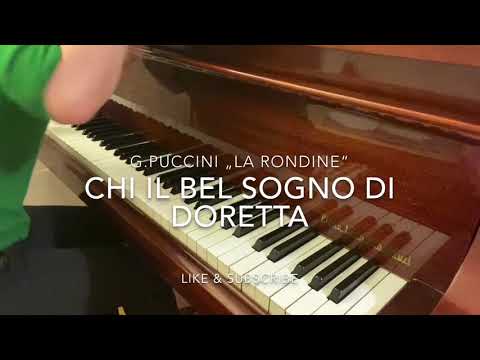 G.Puccini La Rondine “Chi il bel sogno di Doretta” Piano accompaniment