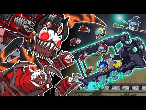 CHOO CHOO CHARLES vs THOMAS & GHOSTBUSTERS 2 All Episode l Among Us Animation