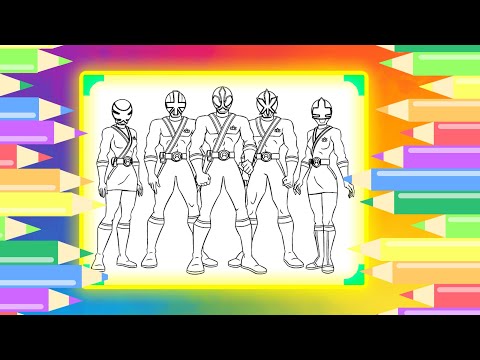 Power Rangers Coloring Pages, Power Rangers Coloring Book, Colouring Power Rangers for Kids