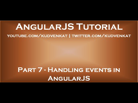 Handling events in AngularJS
