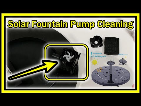 Solar Fountain Pump Cleaning - How To Open The Pump...