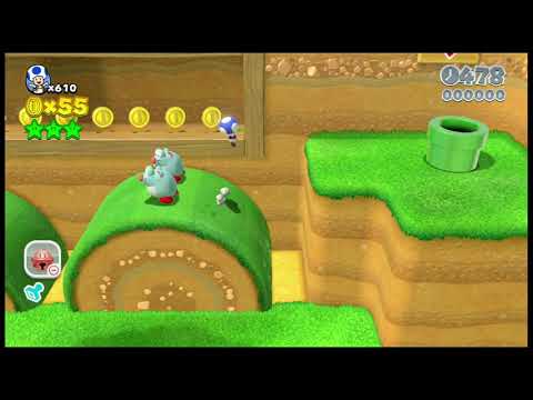 Super Mario 3D World 2-4 Itemless Speedrun - Time: 50