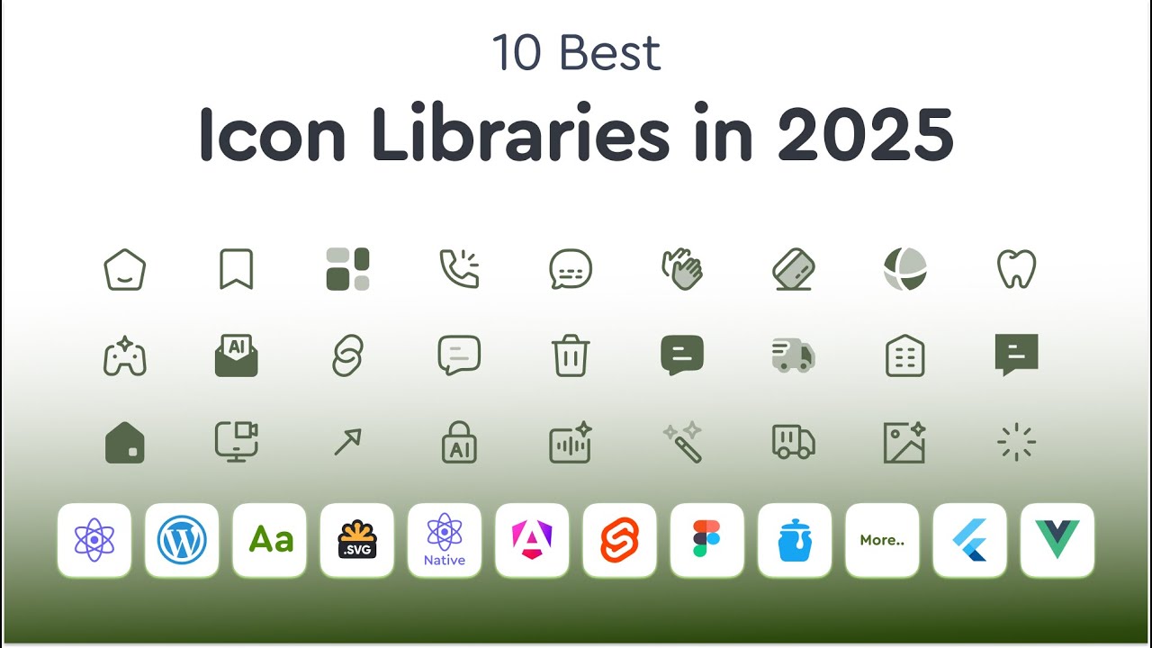 10 Best Icon Libraries in 2025 - for Devs and Designers