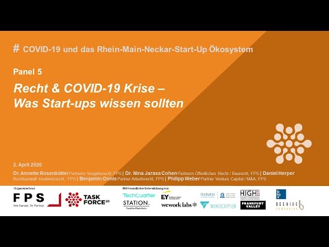 FPS Webinar: Recht & COVID-19 Krise – Was Start-ups wissen sollten