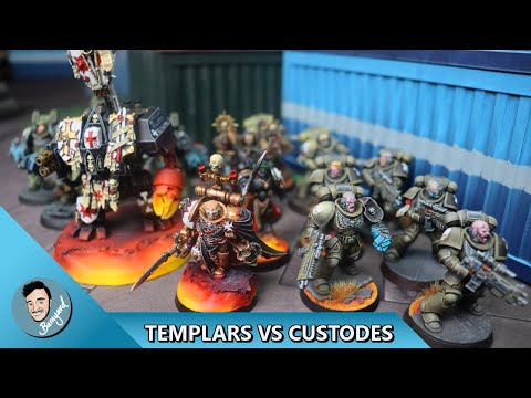 BLACK TEMPLARS VS CUSTODES WARHAMMER 40,000 BATTLE REPORT