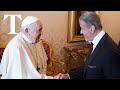Sylvester Stallone Meets The Pope In The Vatican