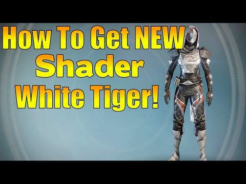 Destiny - How To Get NEW White Tiger Shader (The Dawning Update)