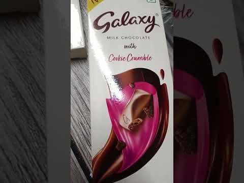 Wow New Galaxy Smooth Milk Chocolates Big And Small packs with cookie Crumble Fruit And Nut #shorts