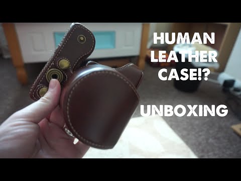 HUMAN LEATHER CAMERA CASE!? Unboxing Vlog