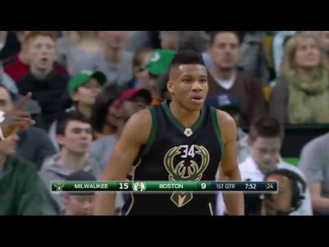 Giannis Antetokounmpo 27 Points Highlights   Bucks vs Celtics   April 8, 2016   NBA 2015 16 Season