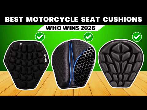 JFT Motorcycle Seat Cushion Air Pad Cover with Built-in Pump for Enduro Sports Street 14x15in Black Reduces Pressure by 30% for Long Rides Electric Mopeds video review thumbnail