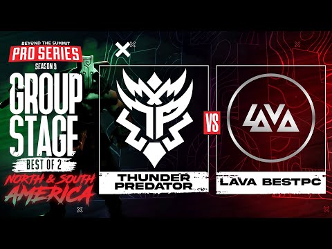 Thunder Predator vs Lava Game 2 - BTS Pro Series 9 AM: Group Stage w/ rkryptic & ET
