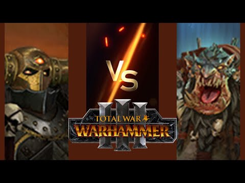 Starting Army Battles 6: Archaon the Everchosen vs. Throgg in Total War: Warhammer 3