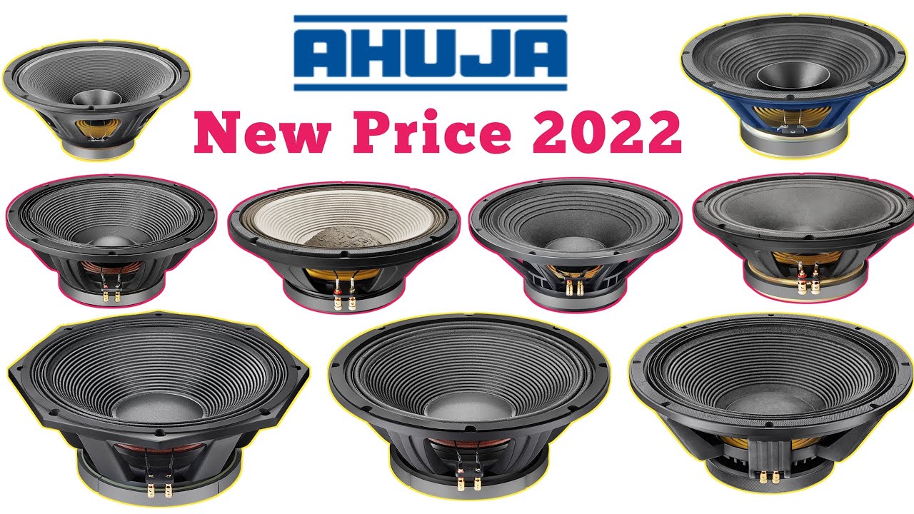 Ahuja All Speakers New Price 2022 | Ahuja - 12'',15'',18'' Professional Speaker Review & Price Video