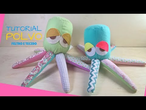 POLVO - Feltro e Tecido - Tutorial
