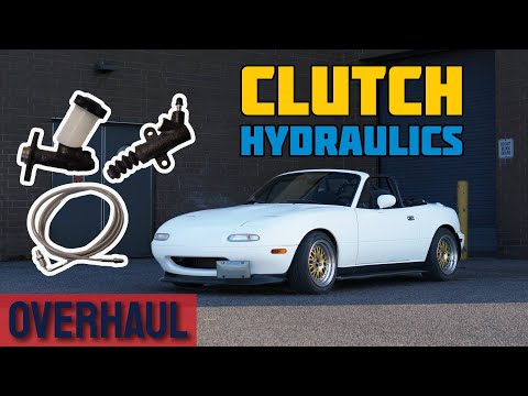 Clutch Master, Slave, and Steel Braided Line DIY Miata!