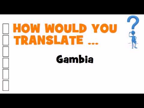 SWEDISH TRANSLATION QUIZ = Gambia