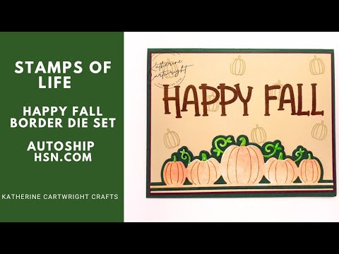 Stamps of Life Happy Fall Border Die Set | HSN Autoship