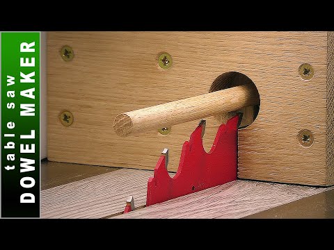 🟢 How to Make Precision Dowels on Table Saw - DIY Table Saw Dowel Making Jig 👉 FREE PLANS 👈