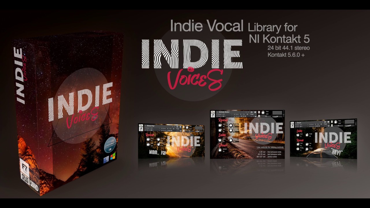 Indie Voices - Splash Sound. Vocal library for Kontakt