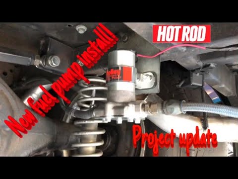 Holley Red Electric Fuel Pump Install on 1968 Mustang Big Block Prostreet