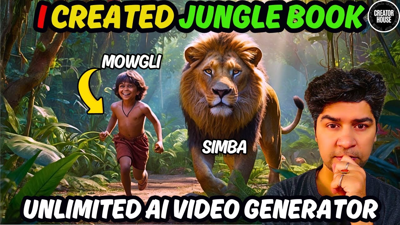 I made animated JUNGLE BOOK better than Hollywood | Unlimited text to video AI generator | faceless