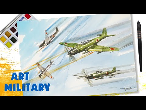 Military Art 1# / Mitsubishi A6M Zero 🎨 Attack on Pearl Harbor / Son ART