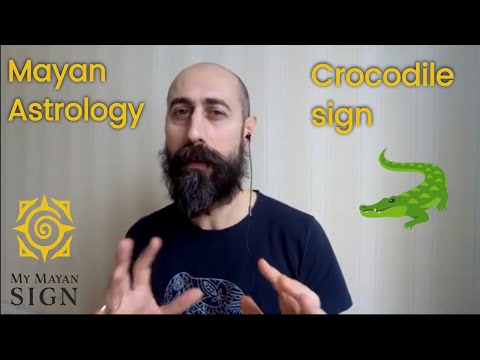MAYAN TZOLKIN -  Crocodile Sign