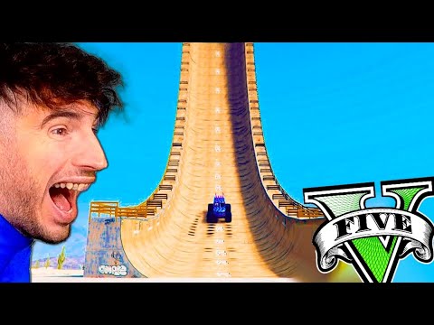 INCREDIBLE JUMPS!! THE CRAZIEST RAMP IN GTA 5 ONLINE!! GTA V ONLINE Makigames