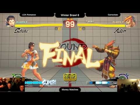 SSF4AE Winter Brawl 8 Salty Suite - LDA Romance (Sakura) vs AVM Gamerbee (Adon)