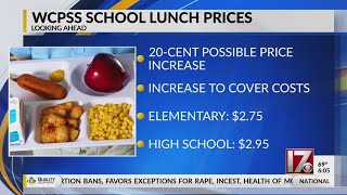 WCPSS lunch prices could be going up