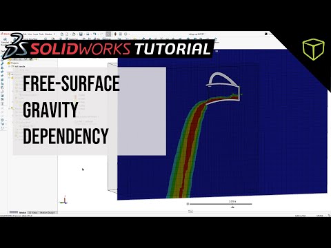 SOLIDWORKS Flow Simulation Tutorial - Free Surface Gravity Dependency