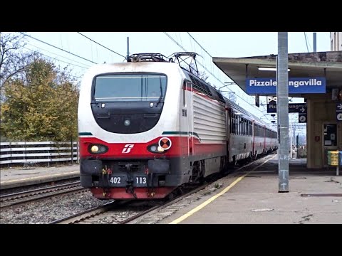 Treni in transito nelle stazioni di Pizzale-Lungavilla e Pontecurone
