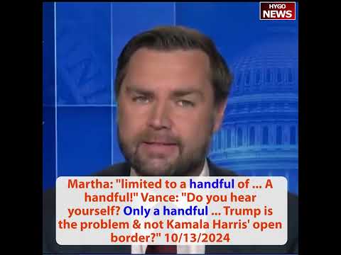 Vance: Do you hear yourself? & Trump is the problem not Kamala? Trump invoke Alien Enemies Act 1798