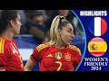 France Vs Spain HIGHLIGHTS Women S International Friendly 2024