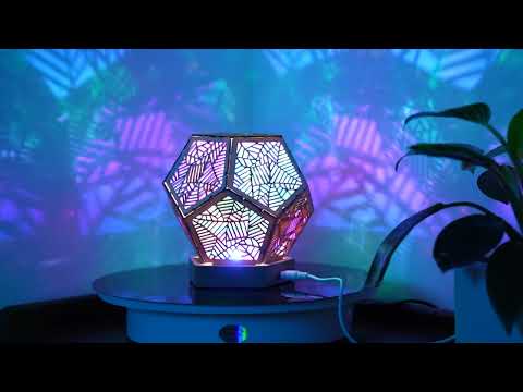 Bohemian Polar Star Table Lamp, 3D Projection Hollow Lamp, Home Decor