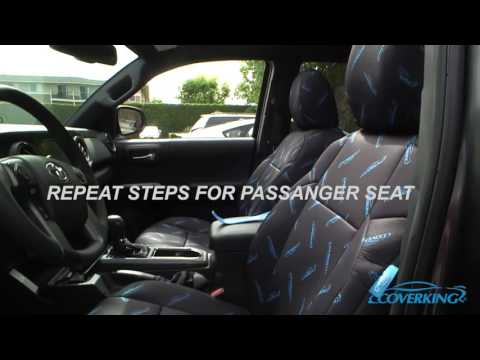 Coverking Custom Seat Cover Installation on 2014-2017 Toyota Tacoma