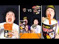 Big Food VS Small Food Emoji Challenge || ASMR MUKBANG FIRE Noodle & Tteokbokki EATING SOUND