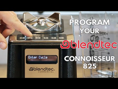 How to program your Blendtec blender | Connoissuer 825 / SpaceSaver 825