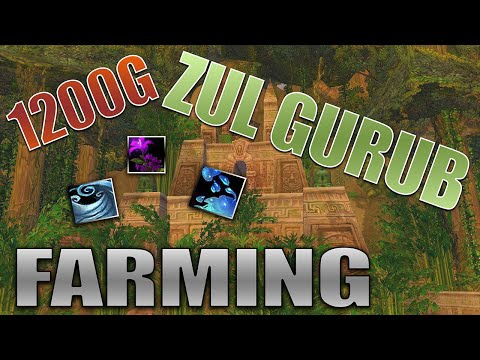 1200G in MINUTES - TEN RUNS - ZUL GURUB GOLD FARMING FOR VOLATILES